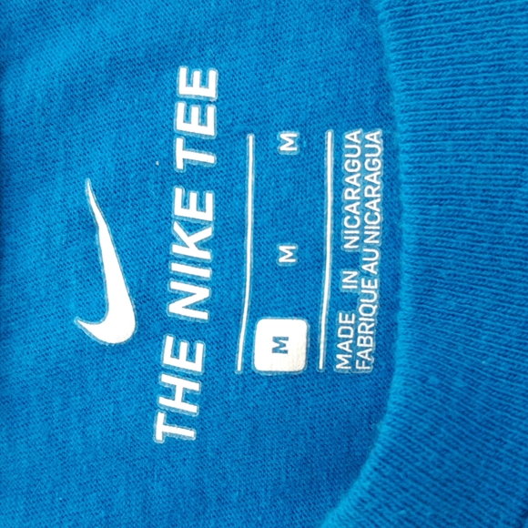 Nike - Men's Sportswear T Shirt Blue - Picture 3 of 4
